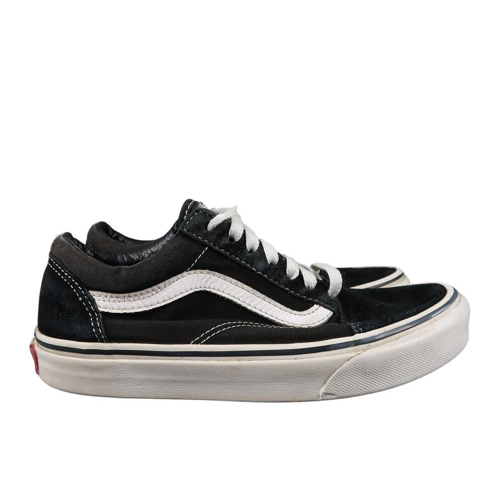 Vans Shoes Womens 5.5 Sneakers Old Skool Skate Casual Suede Canvas Black Lace Up